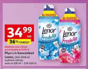 Auchan Płyn do płukania pink blossom Lenor Fresh Air Effect oferta