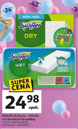 Auchan Chusteczki do podłóg Swiffer oferta