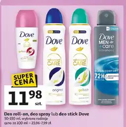 Auchan Dezodorant clean comfort Dove Men+Care oferta