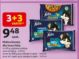 Auchan Karma dla kota wiejskie smaki Purina Felix Sensations Sauces oferta
