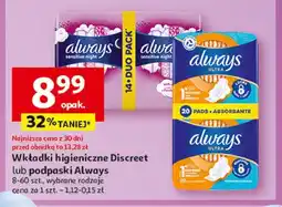 Auchan Podpaski ze skrzydełkami rozmiar 3 night Always Sensitive oferta