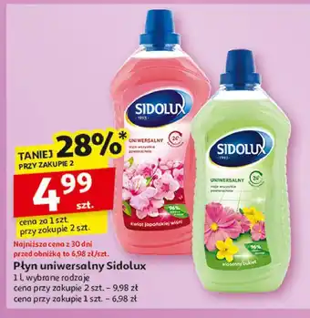 Auchan Płyn do mycia wiosenny bukiet Sidolux Uniwersalny oferta