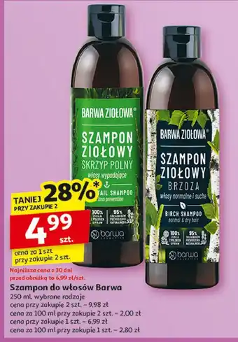 Auchan Szampon do włosów brzoza Barwa Ziołowa oferta