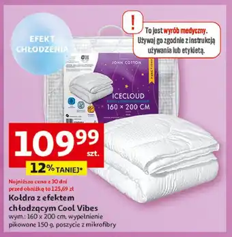 Auchan Kołdra cool vibes 160 x 200 cm John Cotton oferta