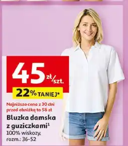 Auchan Bluzka damska z guzikami 36-52 oferta