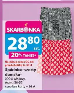 Auchan Spódnico-szorty damskie 36-52 oferta