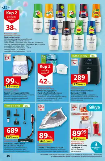 Auchan Sok do przygotowania napojów gazowanych 7up free Sodastream oferta