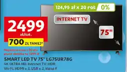 Auchan Telewizor 75'' 75ur78g Lg oferta