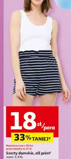 Auchan Szorty damskie s-xxl oferta