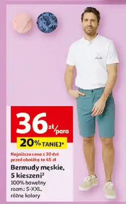 Auchan Bermudy męskie oferta