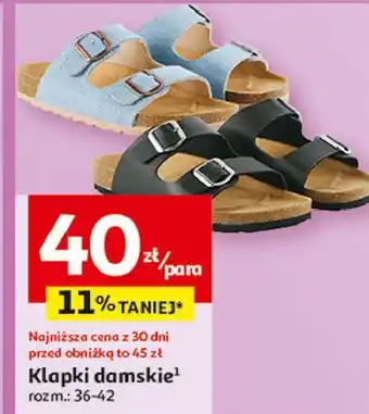 Auchan Klapki damskie 36-42 Inextenso By Auchan oferta