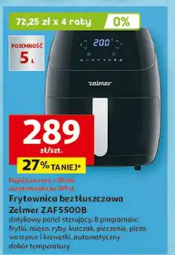 Auchan Frytownica beztłuszczowa zaf5500b Zelmer oferta