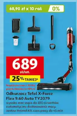 Auchan Odkurzacz pionowy ty2079 Tefal oferta