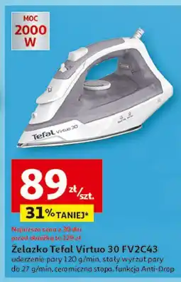 Auchan Żelazko virtuo 30 fv2c43 Tefal oferta