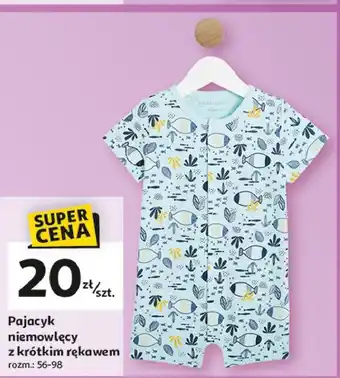 Auchan Pajacyk niemowlęcy z krótkim rękawem 56-98 Inextenso By Auchan oferta