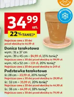 Auchan Podstawka terakota 38 cm oferta