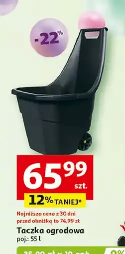 Auchan Taczka ogrodowa 55 l oferta