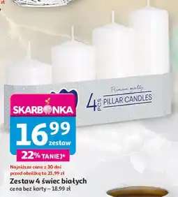 Auchan Świeca stołowa biała oferta