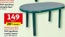 Auchan Stół jantar zielony 135 x 80 cm Ołer oferta