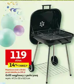 Auchan Grill węglowy z pokrywą oferta