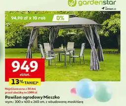 Auchan Pawilon ogrodowy mieszko 300 x 400 260 cm Garden Star oferta