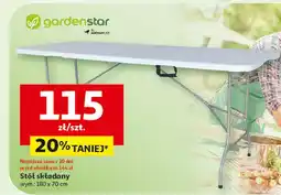 Auchan Stół składany 180 x 70 cm Garden Star oferta
