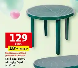 Auchan Stół opal 90 cm Ołer oferta