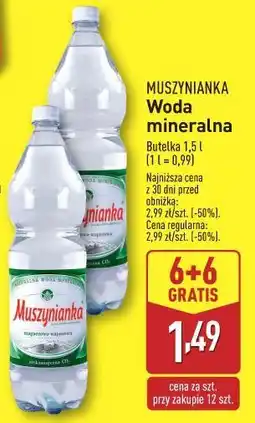 ALDI MUSZYNIANKA Woda mineralna (6+6) oferta