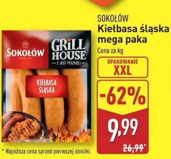 ALDI SOKOŁÓW Kiełbasa śląska mega paka oferta