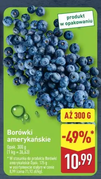 ALDI Borówki amerykańskie oferta