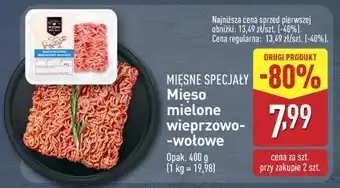 ALDI MIĘSNE SPECJAŁY Mięso mielone wieprzowo-wołowe oferta