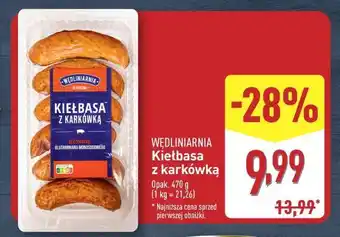 ALDI WĘDLINIARNIA Kiełbasa z karkówką oferta