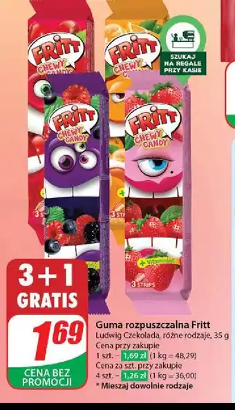 Dino Cukierki rozpuszczalne owoce leśne Fritt oferta
