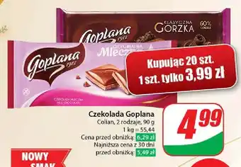 Dino Czekolada mleczna Goplana oferta