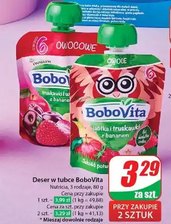 Dino Mus jabłka truskawki i banany Bobovita oferta