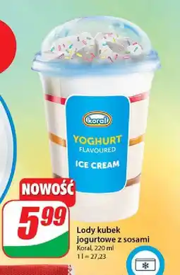 Dino Lody yoghurt z sosem owocowym Koral oferta