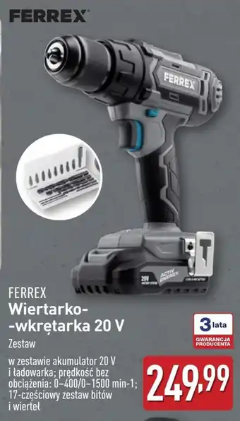 ALDI Wiertarko-wkrętarka Ferrex oferta