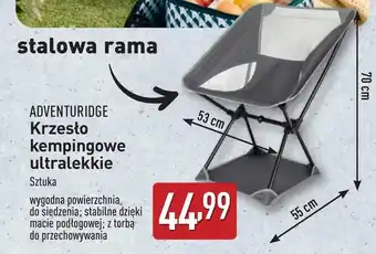 ALDI Krzesło kempingowe Adventuridge oferta