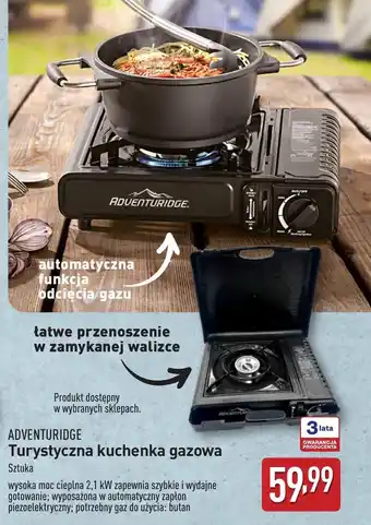 ALDI Kuchenka gazowa Adventuridge oferta