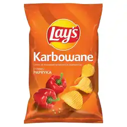 Topaz Lay's Max Chipsy ziemniaczane karbowane o smaku papryki 120 g oferta