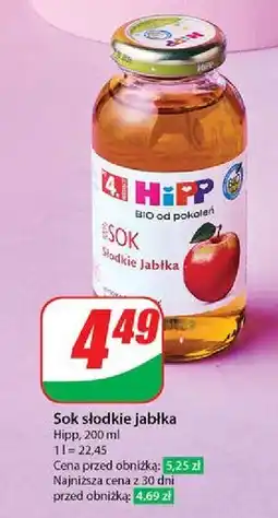Dino Sok słodkie jabłka Hipp Bio oferta