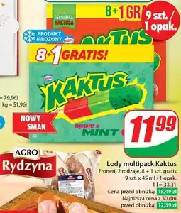 Dino Lody jabłkowo-miętowe Nestle Kaktus oferta
