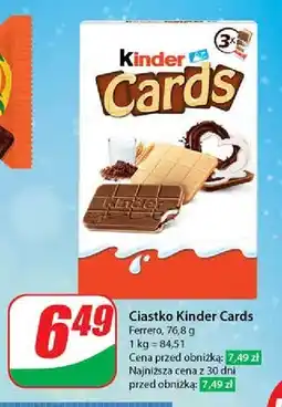 Dino Herbatniki z czekoladą Kinder Cards oferta