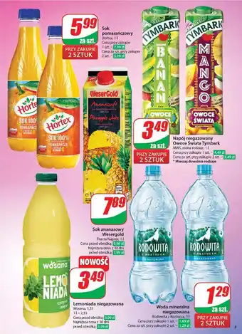 Dino Napój zielony banan Tymbark Owoce Świata oferta