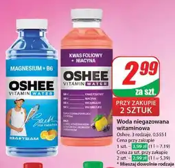 Dino Napój folic acid + niacin Oshee Vitamin Water oferta
