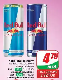 Dino Napój energetyczny bez cukru Red Bull oferta