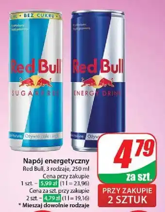 Dino Napój energetyczny bez cukru Red Bull oferta