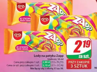 Dino Lód toffi Algida Zapp oferta
