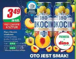 Dino Piwo brzoskwinia z kwaśną mirabelką Okocim oferta