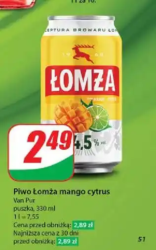 Dino Piwo Łomża Mango Z Limonką oferta